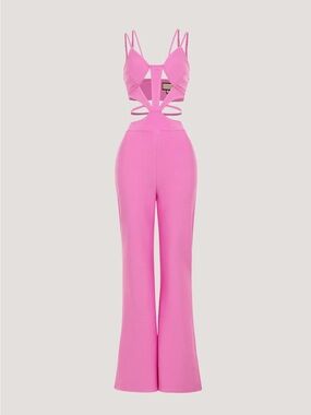 Posh Zoe Jumpsuit in Taffy Pink